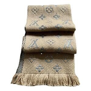 Louis Vuitton Beige and Brown Scarf